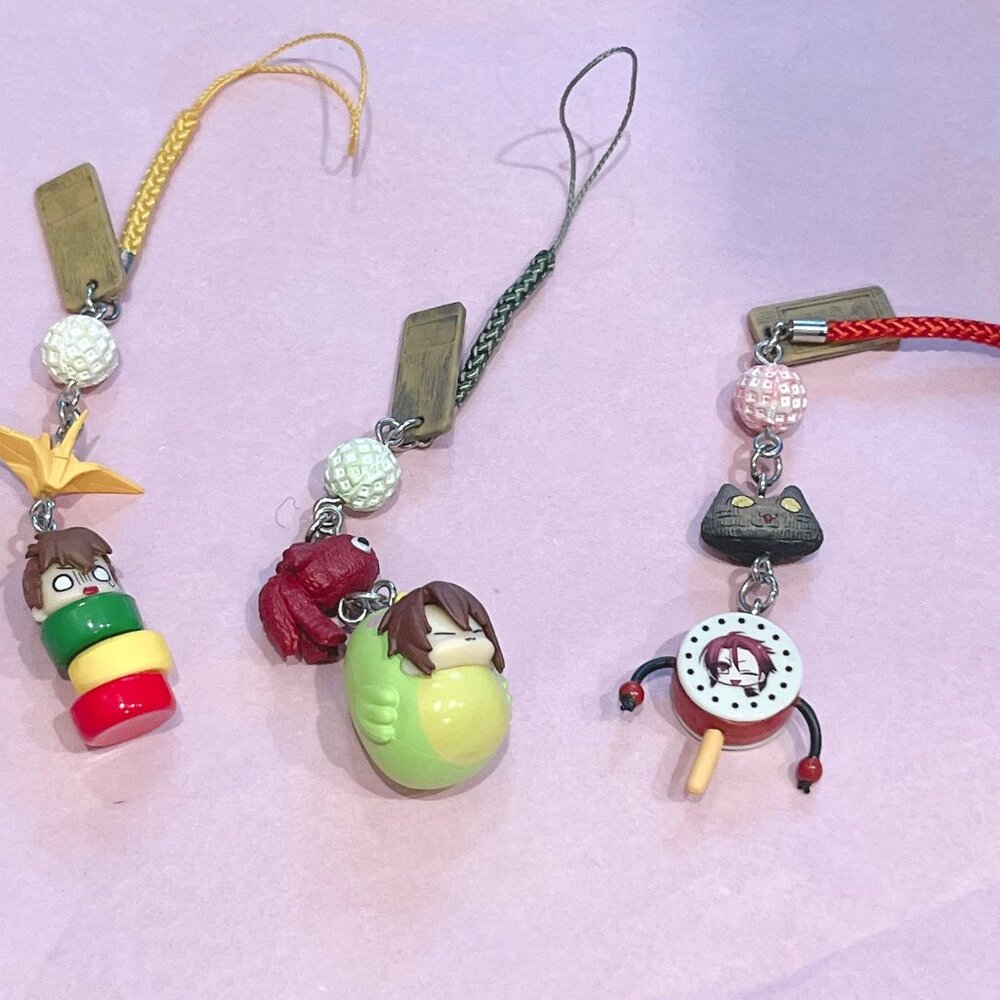 Hakuoki keychain set